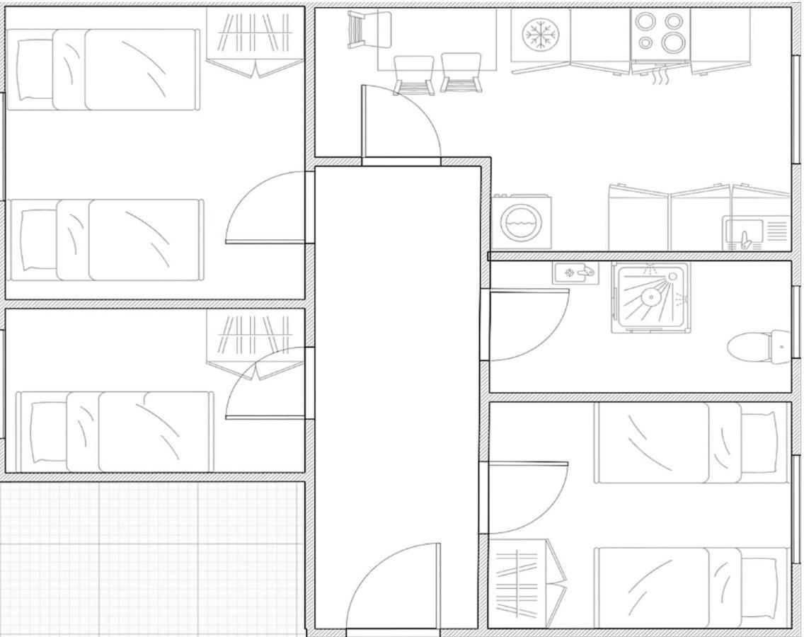 Handwerker-apartment In 3 Zimmer, 5 Einzelbetten, Optimale Lage Leipzig